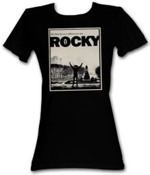 Rocky Juniors T-shirt Million To One Stallone Black Tee Shirt