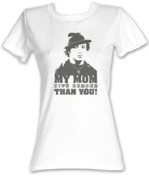 Rocky Juniors T-shirt My Mom Hits Harder White Tee Shirt