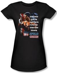 Rocky Juniors T-shirt One And Only Apollo Creed Black Tee Shirt