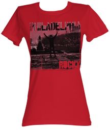 Rocky Juniors T-shirt Philadelphia Classic Red Tee Shirt