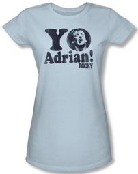 Rocky Juniors T-shirt Yo Adrian Classic Light Blue Tee Shirt