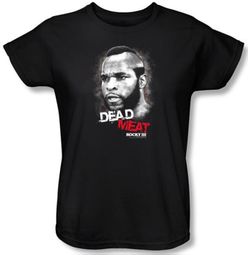 Rocky Ladies T-shirt Dead Meat Classic Black Tee Shirt