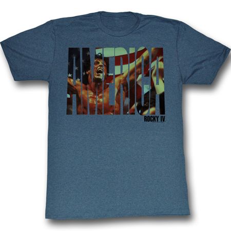 Rocky Shirt America Slate Blue Tee T-shirt