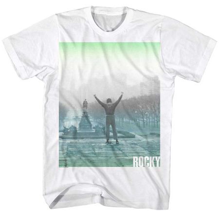 Rocky Shirt Arms Raised High White T-Shirt