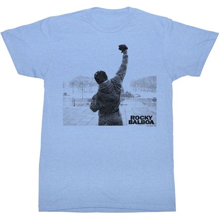Rocky Shirt Balboa Victory Light Blue Tee T-shirt