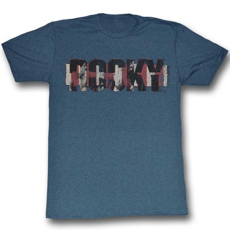 Rocky Shirt Blocky Name Slate T-Shirt