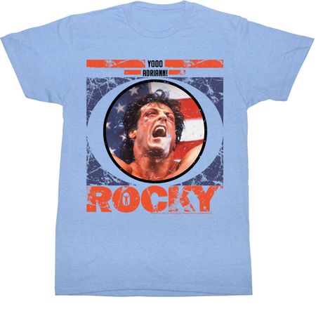 Rocky Shirt Blueberry Stroke Light Blue Tee T-shirt