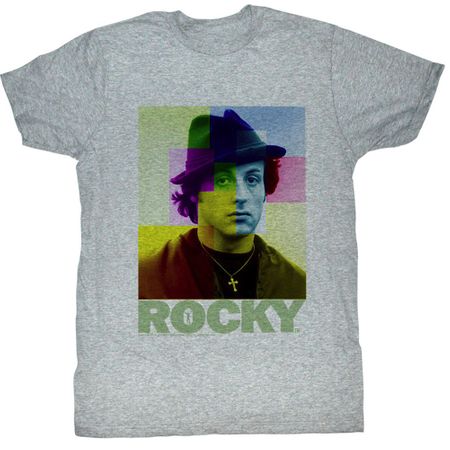 Rocky Shirt Colorful Rocks Adult Heather Grey Tee T-Shirt