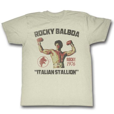 Rocky Shirt Flexing Off White T-Shirt