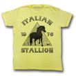 Rocky Shirt Italian Stallion 1978 Adult Yellow Tee T-Shirt