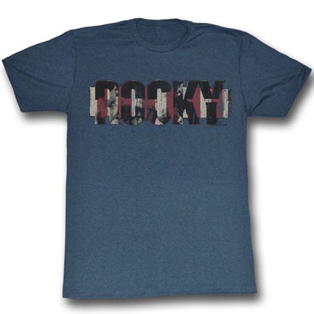 Rocky Shirt Kay Oh Adult Blue Heather Tee T-Shirt