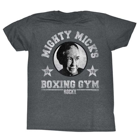 Rocky Shirt Mighty Mick's Gym Grey Heather T-Shirt