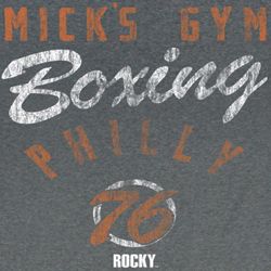 Rocky Shirt More Gym Adult Grey Heather Tee T-Shirt