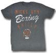 Rocky Shirt More Gym Adult Grey Heather Tee T-Shirt