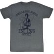 Rocky Shirt Phillidelphia Adult Grey Heather Tee T-Shirt