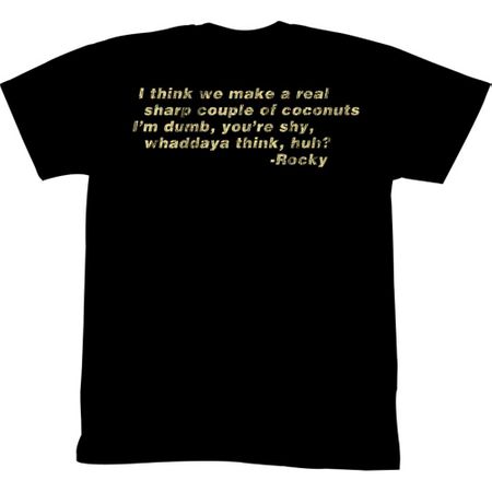 Rocky Shirt Pick Up Line Black T-Shirt