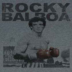 Rocky Shirt Pro Be Poppin Adult Grey Heather Tee T-Shirt