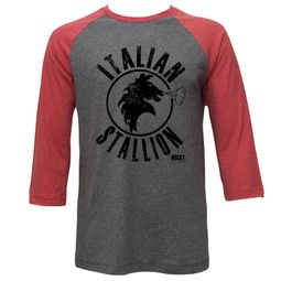 Rocky Shirt Raglan Italian Stallion Grey/Red Shirt