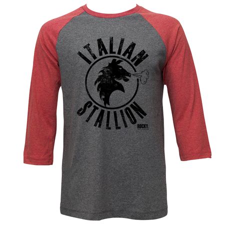 Rocky Shirt Raglan Italian Stallion Grey/Red Shirt