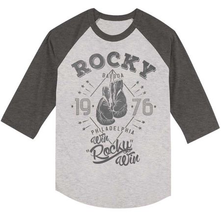 Rocky Shirt Raglan Win Rocky Win Charcoal/Athletic Heather Shirt