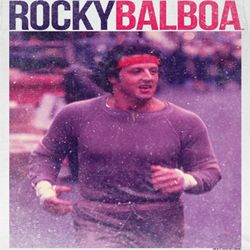 Rocky Shirt Rocky Balboa Adult White Tee T-Shirt