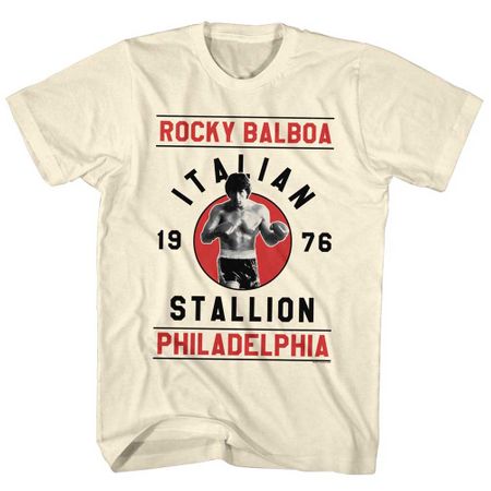 Rocky Shirt Rocky Balboa Is The Italian Stallion Cream T-Shirt