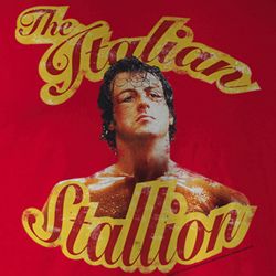 Rocky Shirt Rocky Beaten Adult Red Tee T-Shirt