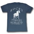 Rocky Shirt Rocky Horse Adult Blue Heather Tee T-Shirt