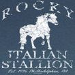 Rocky Shirt Rocky Horse Adult Blue Heather Tee T-Shirt