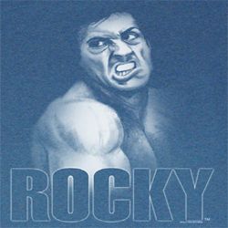 Rocky Shirt Smash Adult Blue Heather Tee T-Shirt