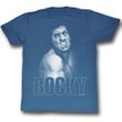 Rocky Shirt Smash Adult Blue Heather Tee T-Shirt