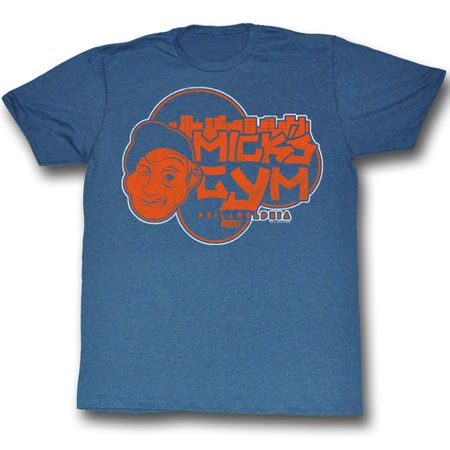Rocky Shirt Street Fighter 2 Adult Blue Heather Tee T-Shirt