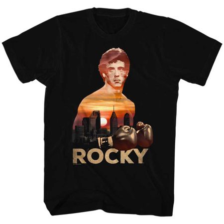 Rocky Shirt Sunset Black T-Shirt