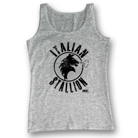 Rocky Shirt Tank Top Italian Stallion Athletic Heather Tanktop