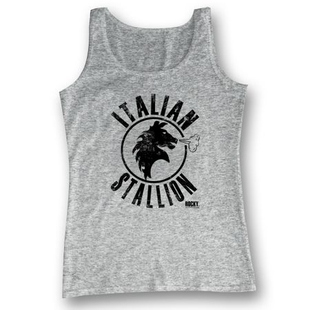 Rocky Shirt Tank Top Italian Stallion Athletic Heather Tanktop