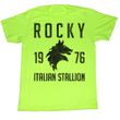 Rocky Shirt Vintage 1976 Adult Bright Green Tee T-Shirt