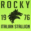 Rocky Shirt Vintage 1976 Adult Bright Green Tee T-Shirt
