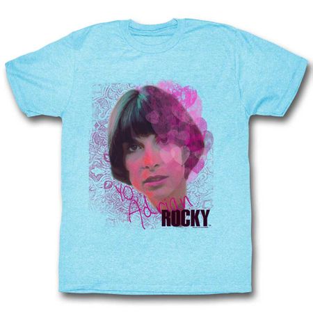 Rocky Shirt Yo Adrian Aqua Blue T-Shirt