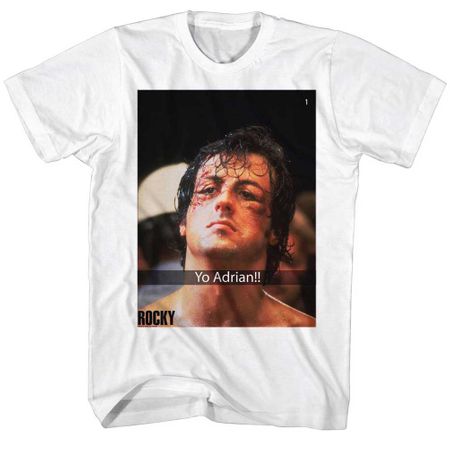 Rocky Shirt Yo Adrian White T-Shirt