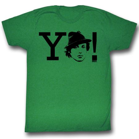 Rocky Shirt YO Adult Green Heather Tee T-Shirt