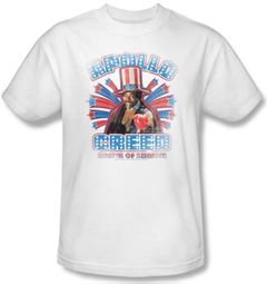 Rocky T-Shirt Apollo Creed Classic Adult White Tee Shirt