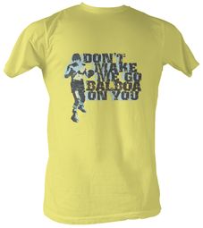 Rocky T-shirt Balboa On You Classic Adult Yellow Tee Shirt