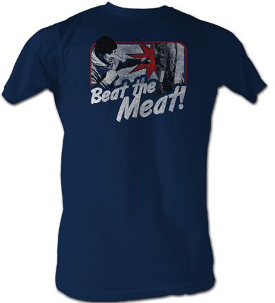 Rocky T-Shirt - Beat The Meat Adult Navy