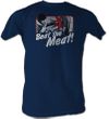 Rocky T-Shirt - Beat The Meat Adult Navy