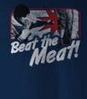 Rocky T-Shirt - Beat The Meat Adult Navy