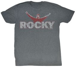 Rocky T-shirt Boxer It's Rocky Adult Grey Tee Shirt