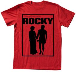 Rocky T-shirt Boxer Poster Adult Red Heather Tee Shirt
