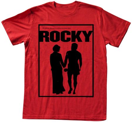 Rocky T-shirt Boxer Poster Adult Red Heather Tee Shirt