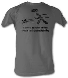 Rocky T-shirt Catch This Classic Adult Charcoal Tee Shirt