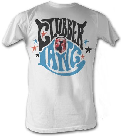 Rocky T-shirt Clubber Lang Classic Adult White Tee Shirt